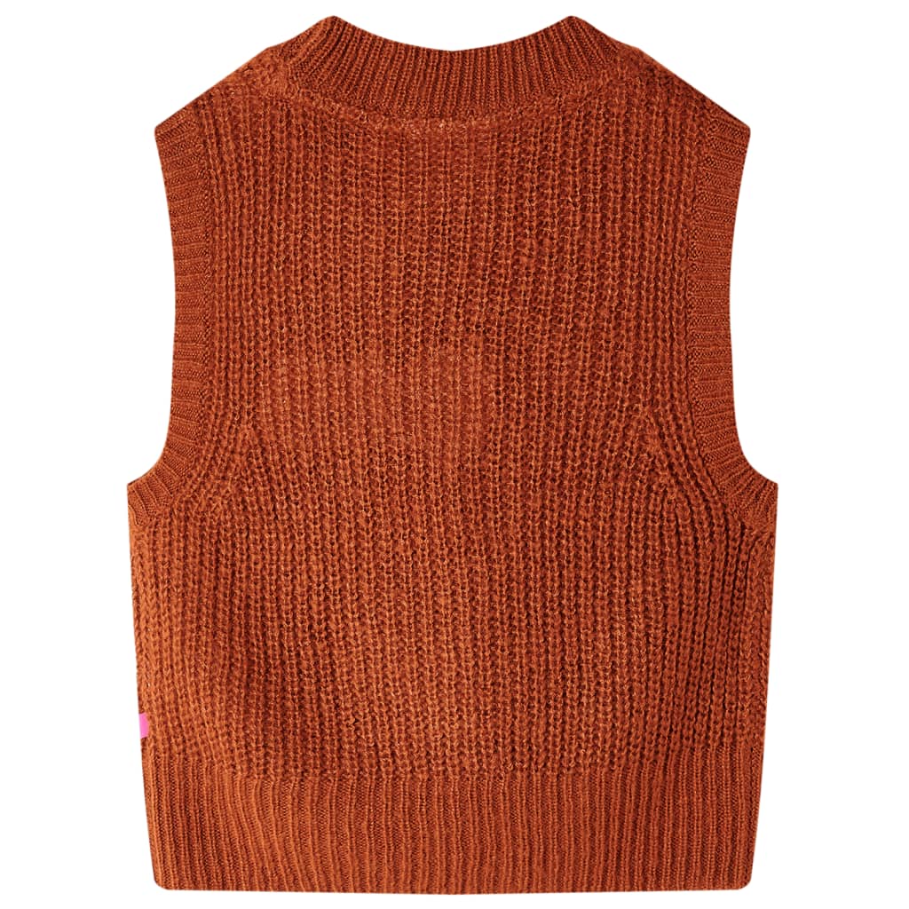 Vidaxl Kindenspencer tricoté 92 Cognac colored