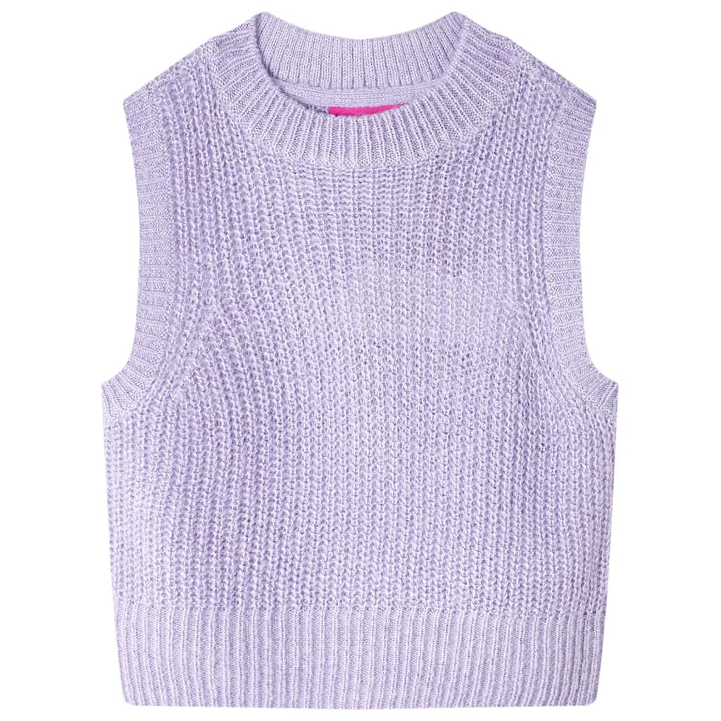 Vidaxl Kindenspencer tricoté 128 lilas léger