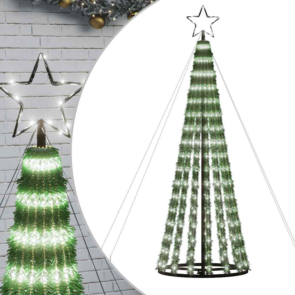 Vidaxl LED Arbre de Noël 275 LEDS Blanc froid 180 cm