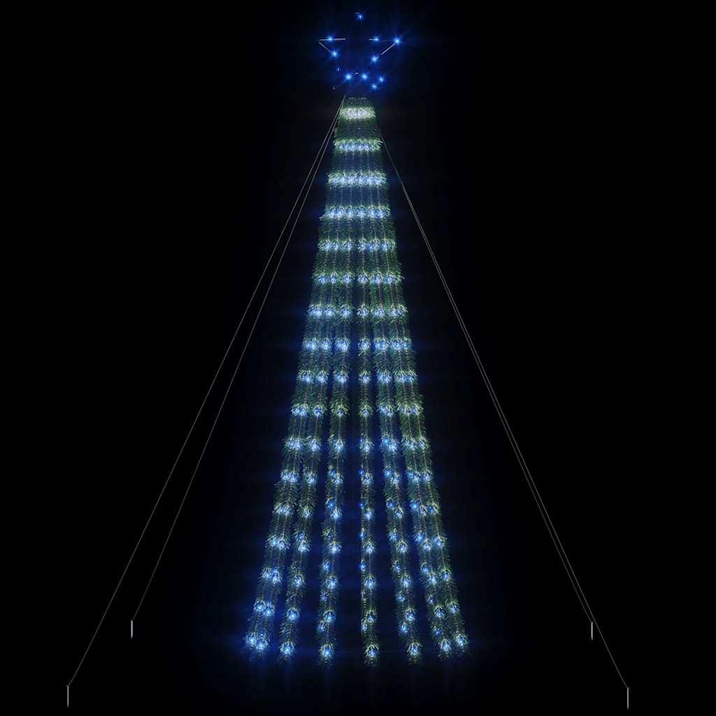 Vidaxl Cone de lumière 275 LED bleues 180 cm