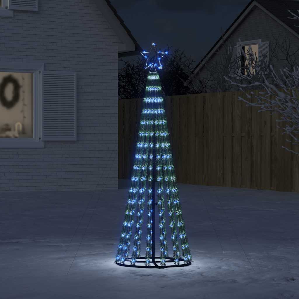 Vidaxl Cone de lumière 275 LED bleues 180 cm