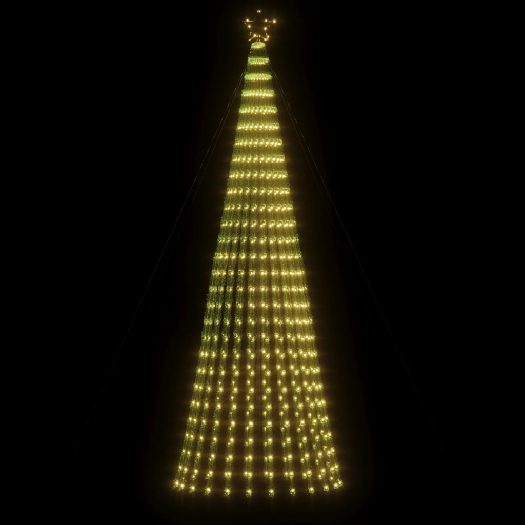 Vidaxl LED Arbre de Noël 688 LEDS blanc chaud 300 cm