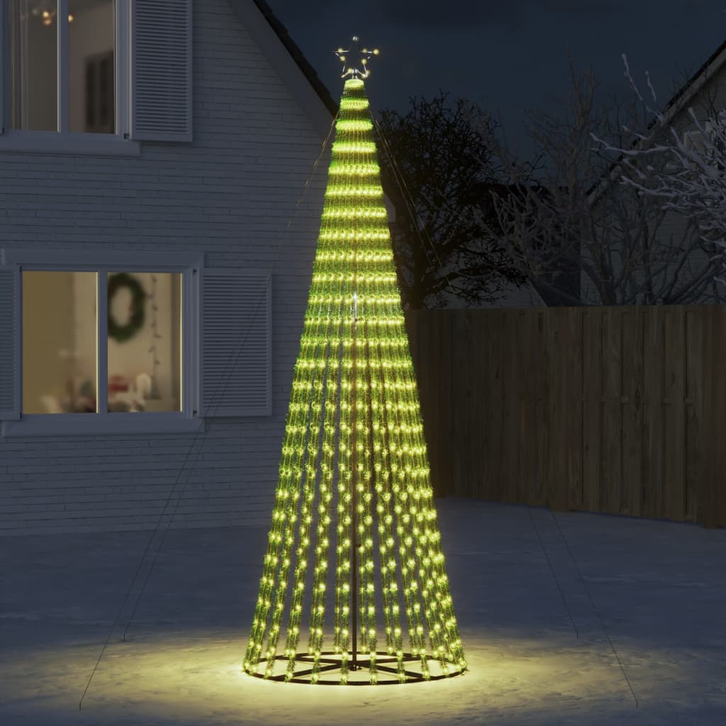 Vidaxl LED Arbre de Noël 688 LEDS blanc chaud 300 cm