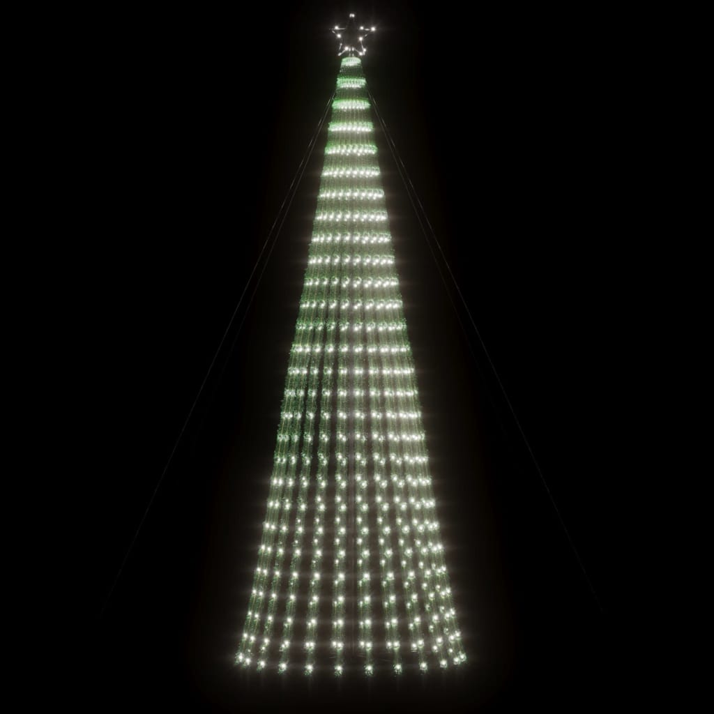 Vidaxl LED Arbre de Noël 688 LEDS Cold White 300 cm