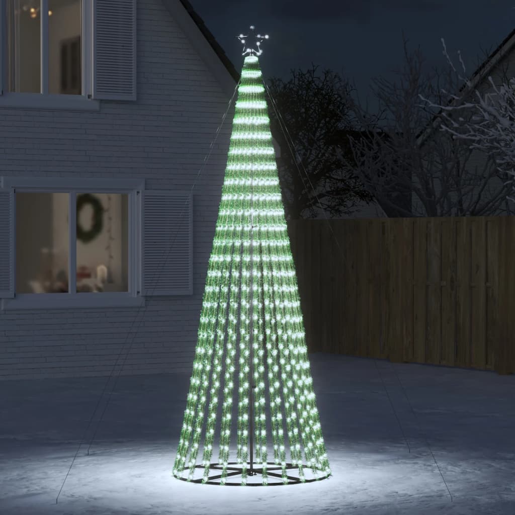 Vidaxl LED Arbre de Noël 688 LEDS Cold White 300 cm