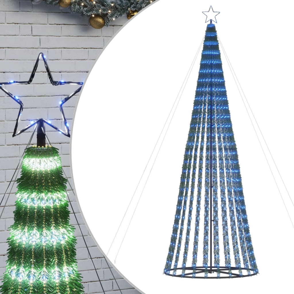 Vidaxl Cone de lumière 688 LED bleues 300 cm