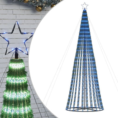 Vidaxl Cone de lumière 688 LED bleues 300 cm