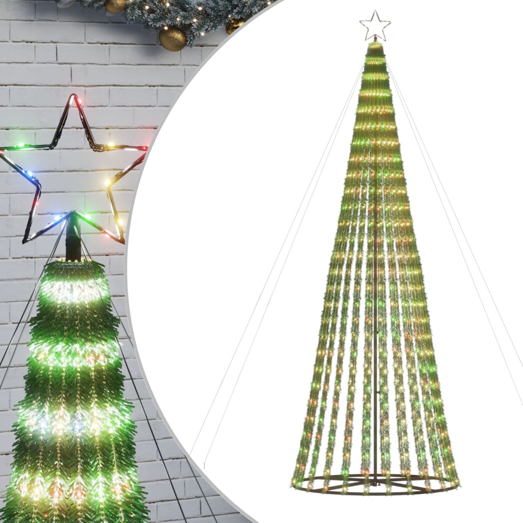 Vidaxl Cone de lumière 688 LED multi-colorants 300 cm