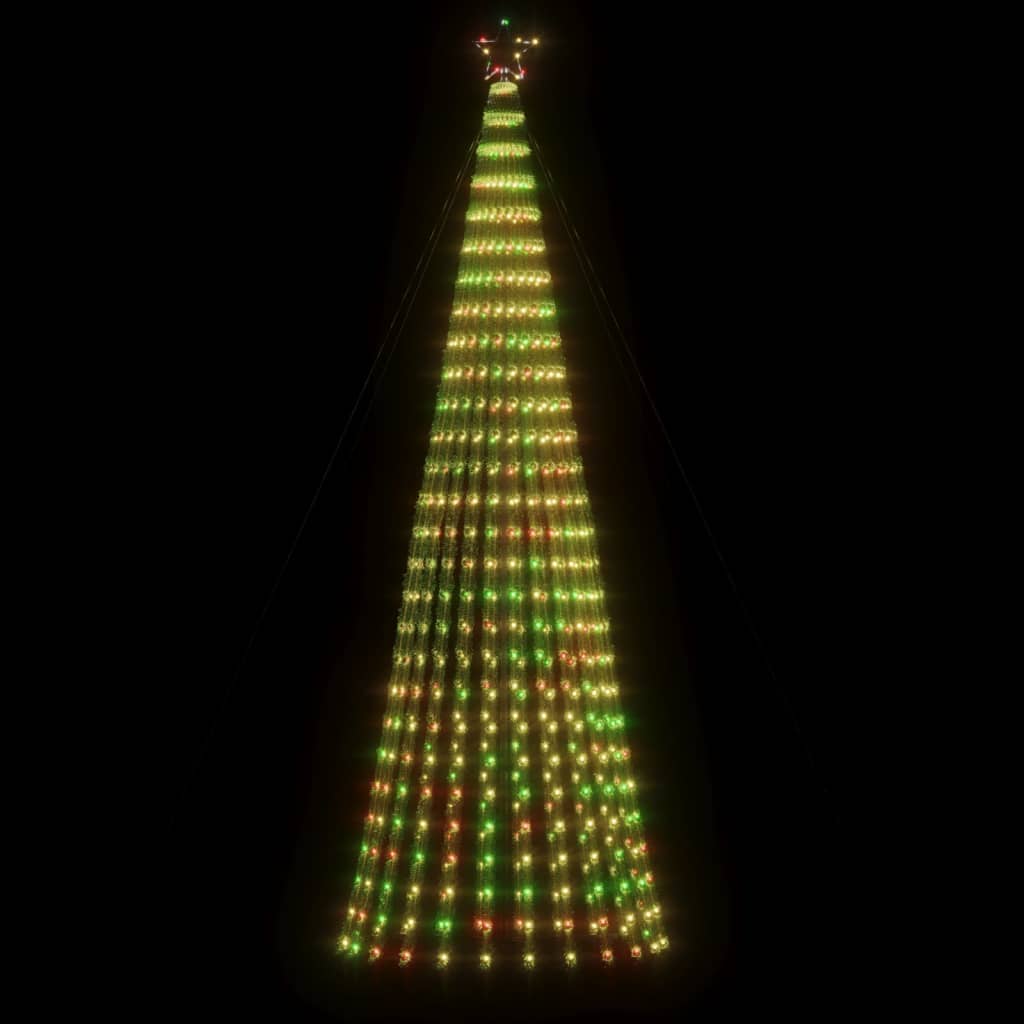 Vidaxl Cone de lumière 688 LED multi-colorants 300 cm