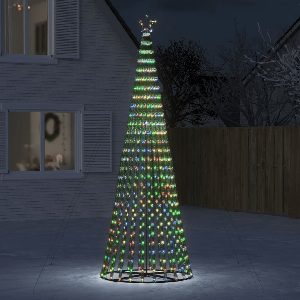 Vidaxl Cone de lumière 688 LED multi-colorants 300 cm