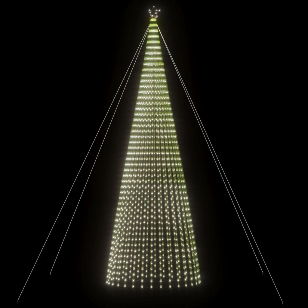 Vidaxl LED Arbre de Noël 1544 LEDS 500 cm Blanc froid