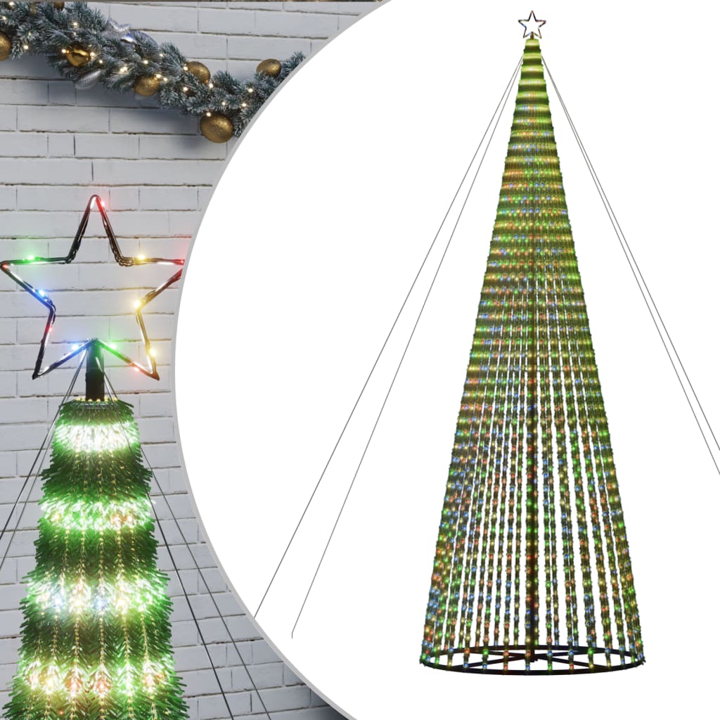 Vidaxl Cone de lumière 1544 LED multi-colorants 500 cm
