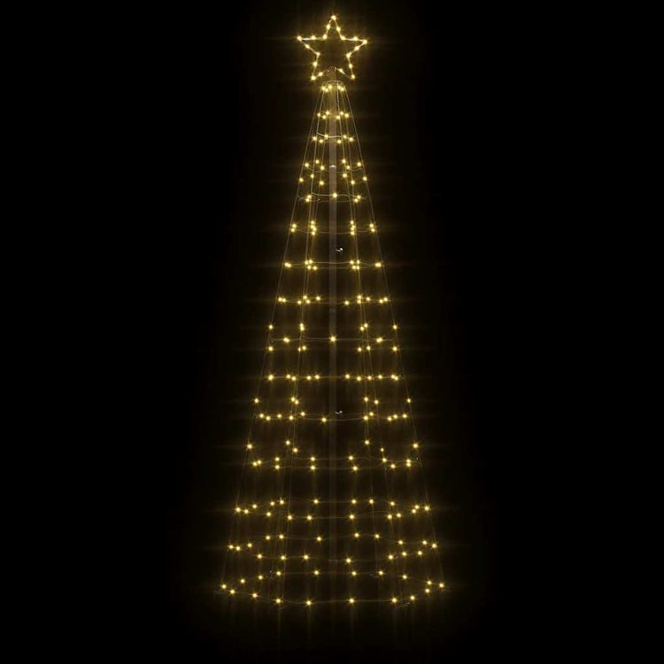 Vidaxl LED TELET DE CHOISI avec des pointes 220 LEDS blanc chaud 180 cm