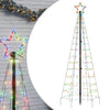 Vidaxl LED Arbre de Noël avec pointes 220 LEDS coloré 180 cm