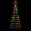 Vidaxl LED Arbre de Noël avec pointes 220 LEDS coloré 180 cm