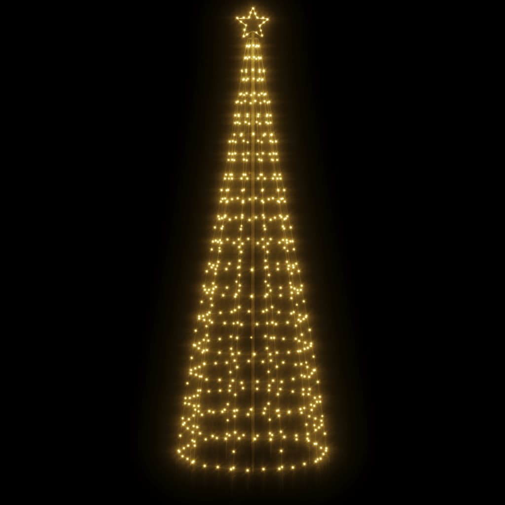 Vidaxl LED Arbre de Noël avec pointes 570 LEDS blanc chaud 300 cm