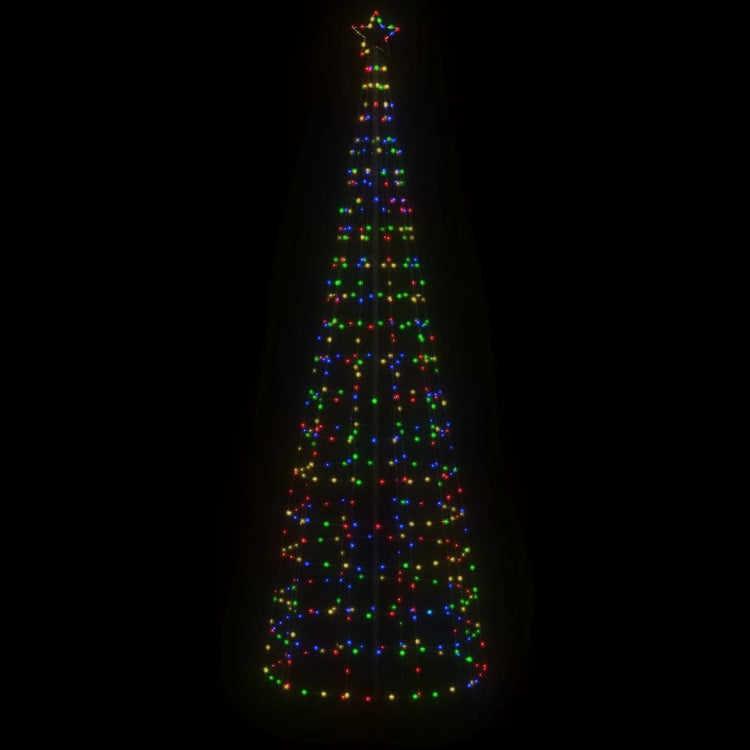 Cône lumineux Vidaxl avec broches au sol 570 LED multicolores 300 cm