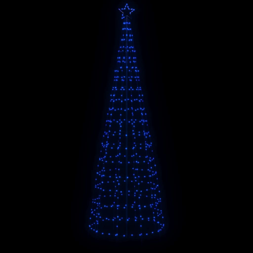 Vidaxl Cone léger avec épingles de sol 570 LED bleues 300 cm