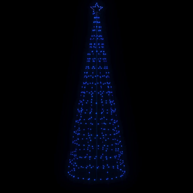 Vidaxl Cone léger avec épingles de sol 570 LED bleues 300 cm
