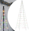 Vidaxl LED Arbre de Noël sur le mât 200 LEDS coloré 180 cm