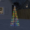 Vidaxl LED Arbre de Noël sur le mât 200 LEDS coloré 180 cm