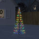 Vidaxl LED Arbre de Noël sur le mât 200 LEDS coloré 180 cm