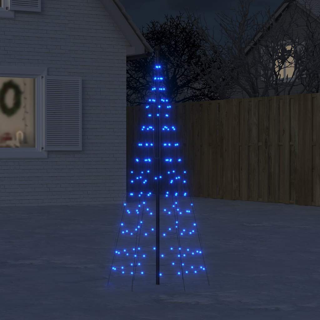 Vidaxl Cone léger sur le mât 200 LED bleues 180 cm