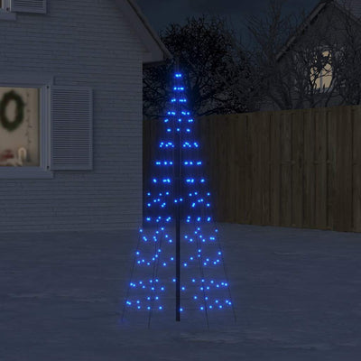 Vidaxl Cone léger sur le mât 200 LED bleues 180 cm
