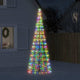Cône lumineux Vidaxl avec broches au sol 550 LED multicolores 300 cm