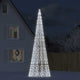 Vidaxl LED Arbre de Noël à Flagpole 1534 LEDS Cold White 500 cm