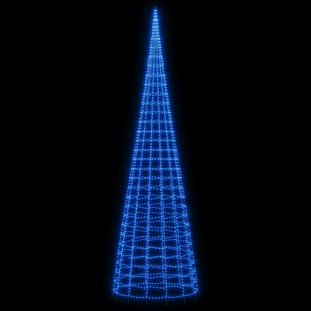 Vidaxl LED Arbre de Noël sur le mât 3000 LEDS 800 cm bleu