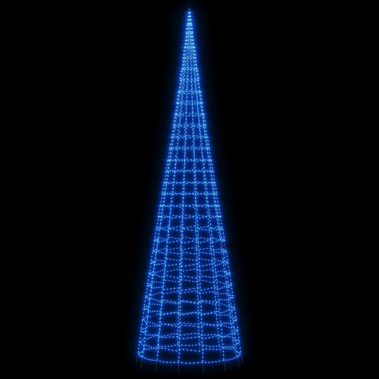 Vidaxl LED Arbre de Noël sur le mât 3000 LEDS 800 cm bleu