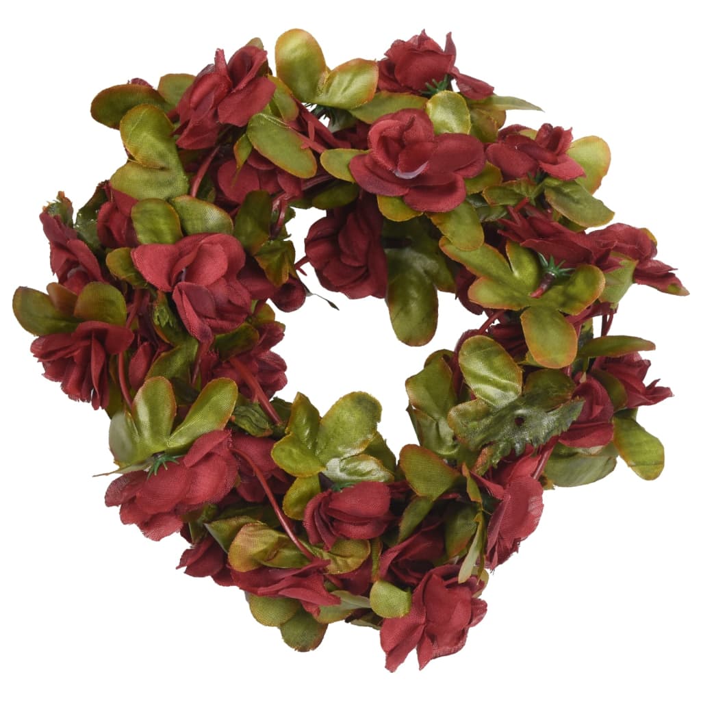 Vidaxl Garlands de Noël avec des fleurs 6 st 250 cm Red