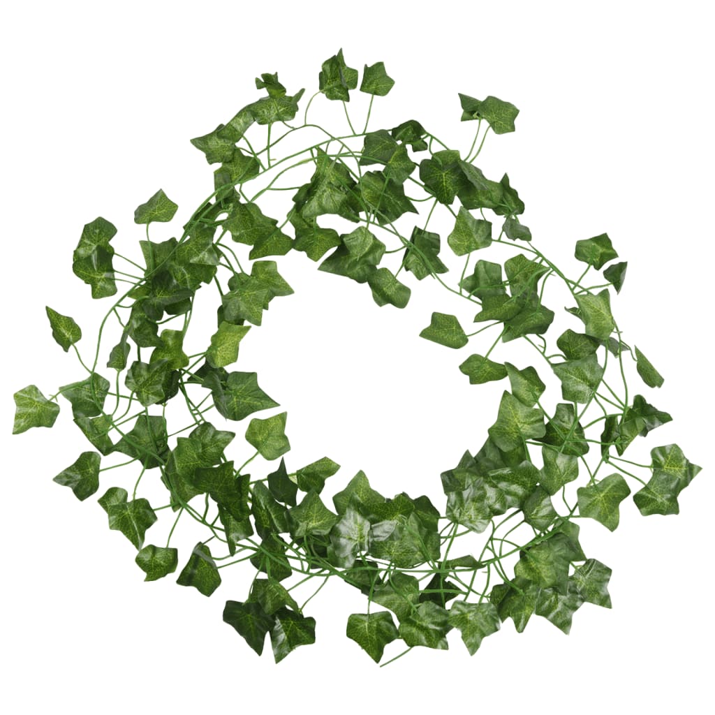 Vidaxl Garlands de Noël Ivy 12 st 200 cm vert