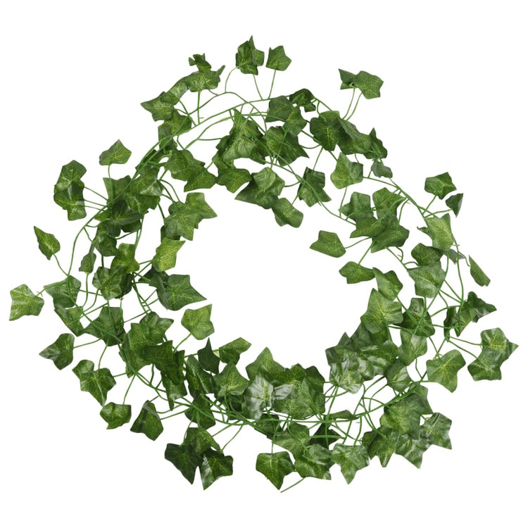 Vidaxl Garlands de Noël Ivy 12 st 200 cm vert