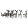 Vidaxl Christmas Decorations Reindeer and Sleds 320 LEDS RATTAN CHAUD BLANC