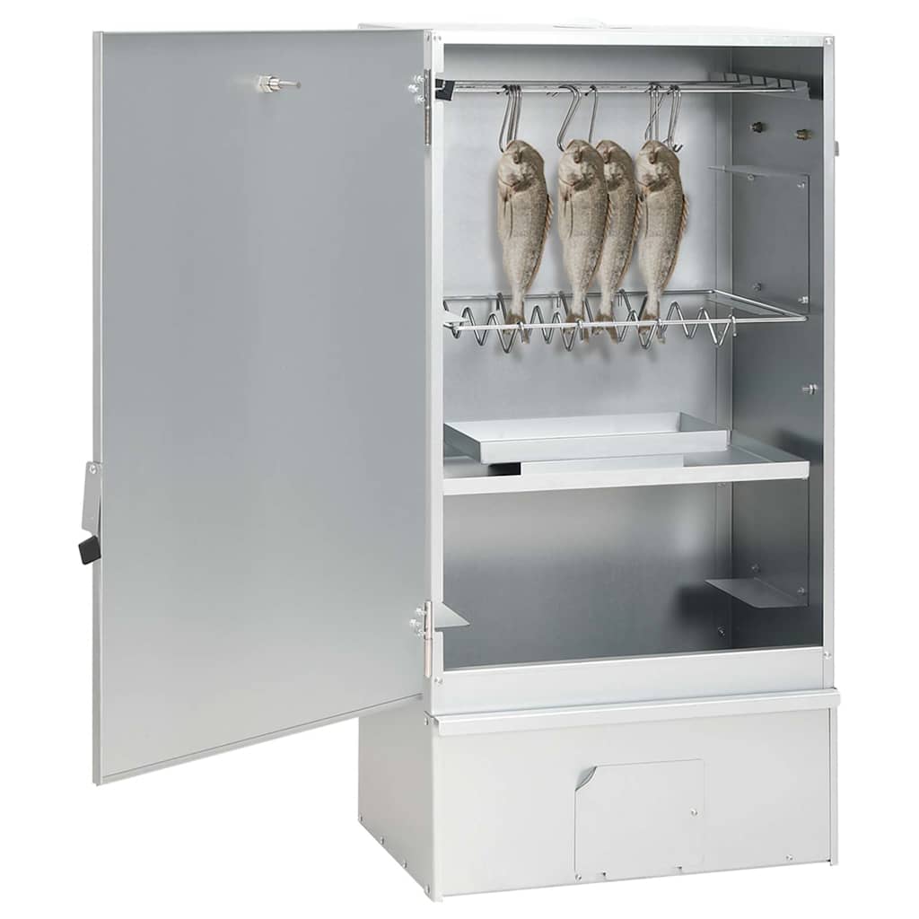 Fumoir BBQ Vidaxl avec générateur de fumée froide en acier galvanisé