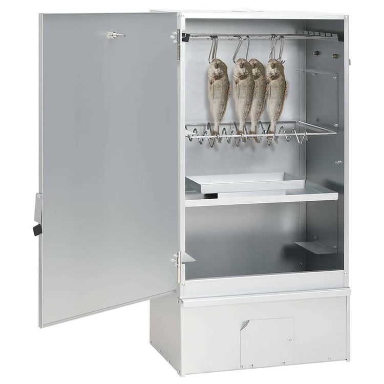 Fumoir BBQ Vidaxl avec générateur de fumée froide en acier galvanisé