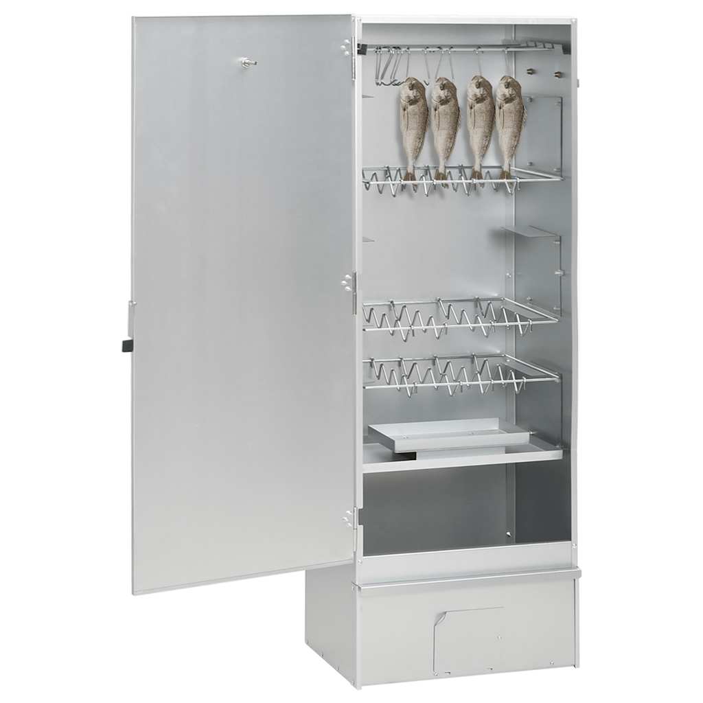 Fumoir BBQ Vidaxl avec générateur de fumée froide en acier galvanisé