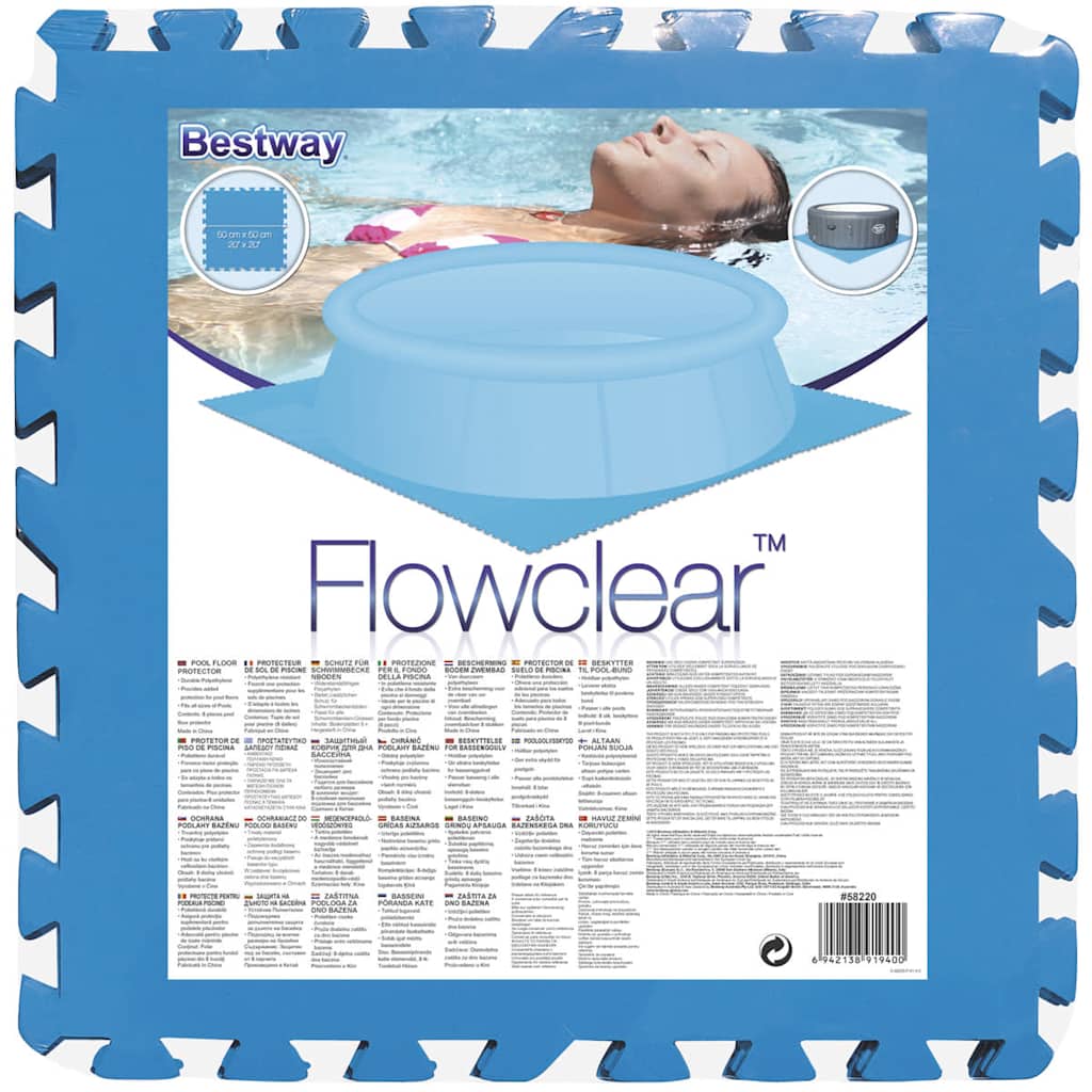 Protégeurs de base de la piscine Bestway 8 St Blue 58220