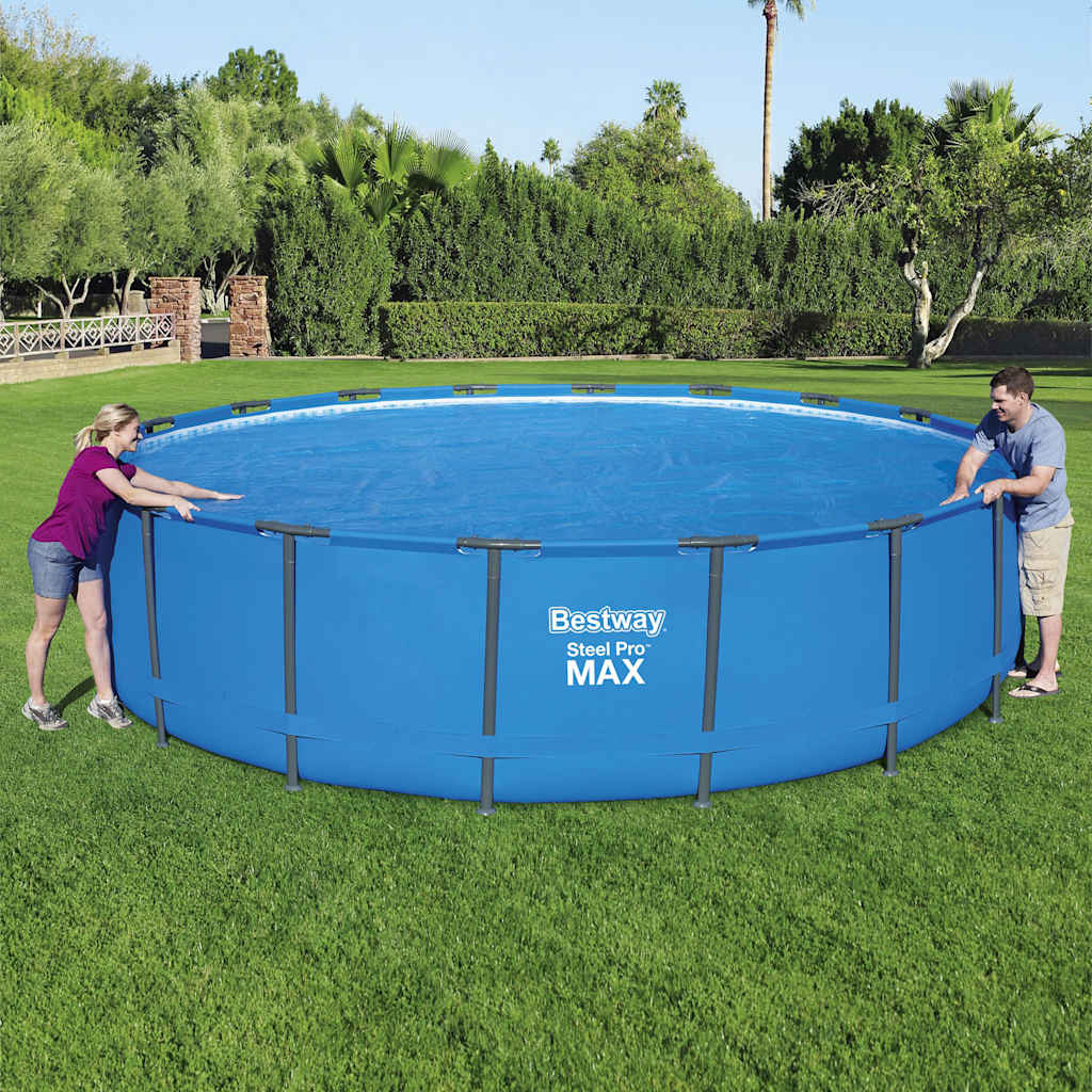Couverture de piscine solaire Bestway Flowerlear 549 cm
