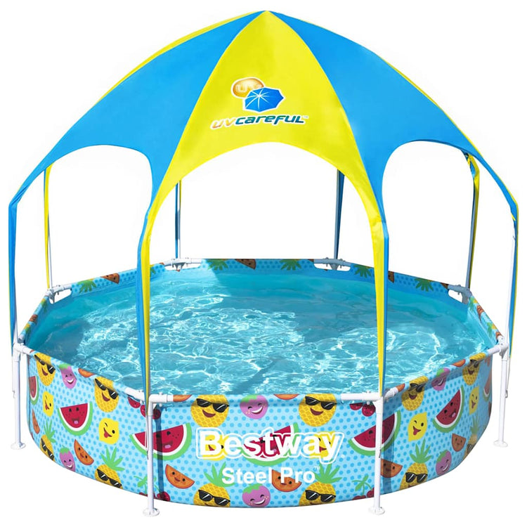 Bestway Steel Children's Piscine UV prudent au-dessus du sol 244x51 cm