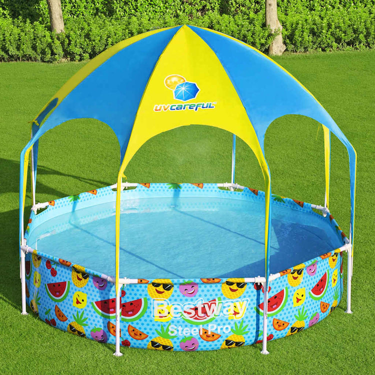Bestway Steel Children's Piscine UV prudent au-dessus du sol 244x51 cm
