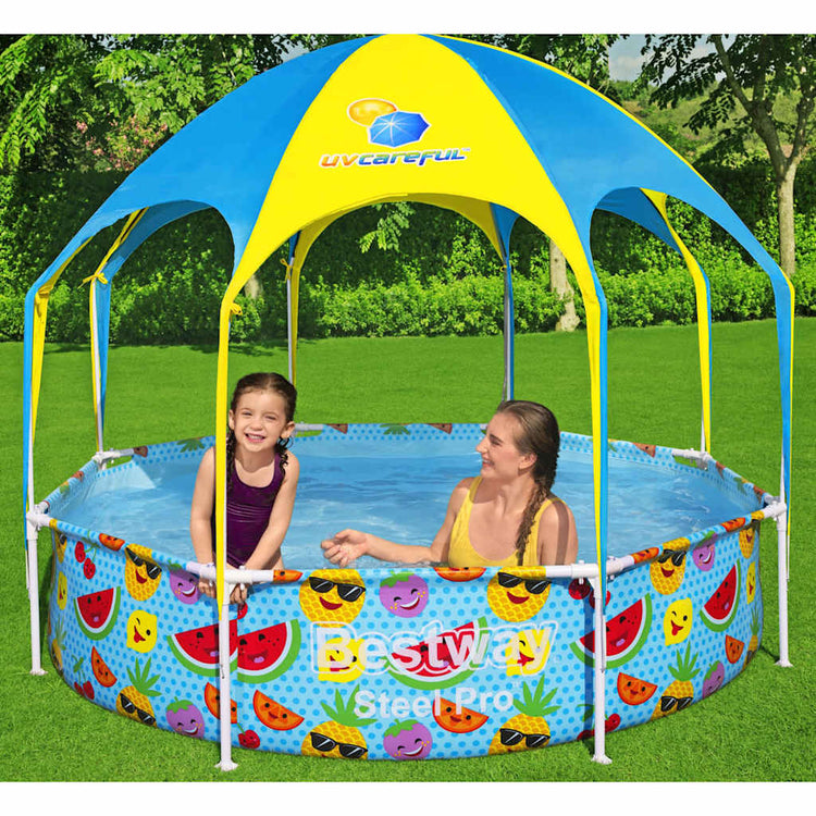 Bestway Steel Children's Piscine UV prudent au-dessus du sol 244x51 cm