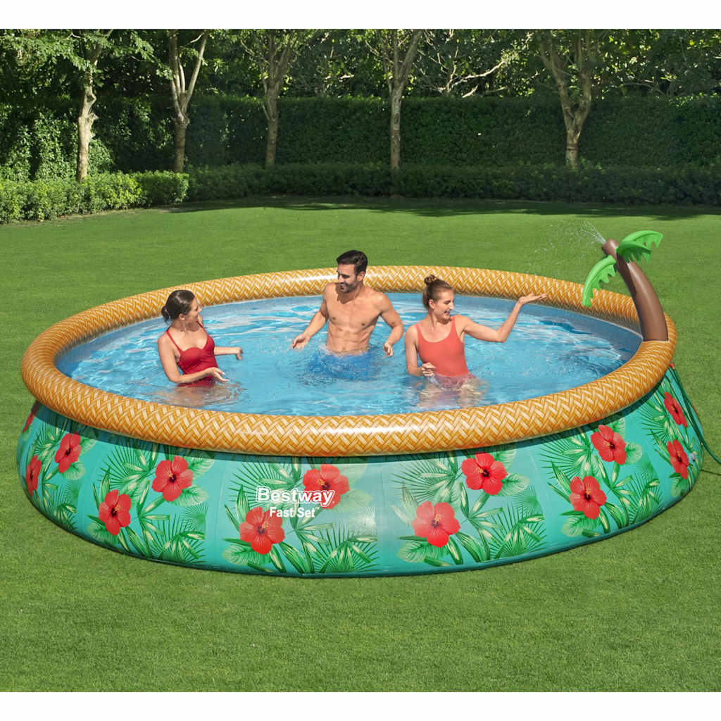 Bestway Fast Set Set Pool Pool Set Paradise Palms gonflable 457x84 cm