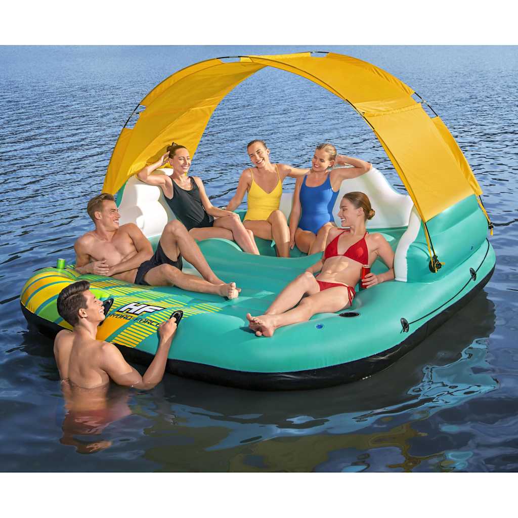 Bestway Driving Island Sunny Lounge 5 Personne gonflable 291x265x83 cm