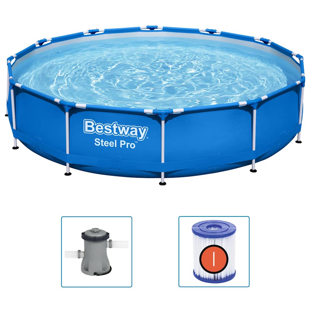 Cadre de piscine Bestway en acier 366x76 cm