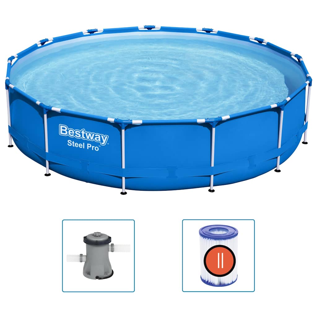 Cadre de piscine Bestway en acier 396x84 cm