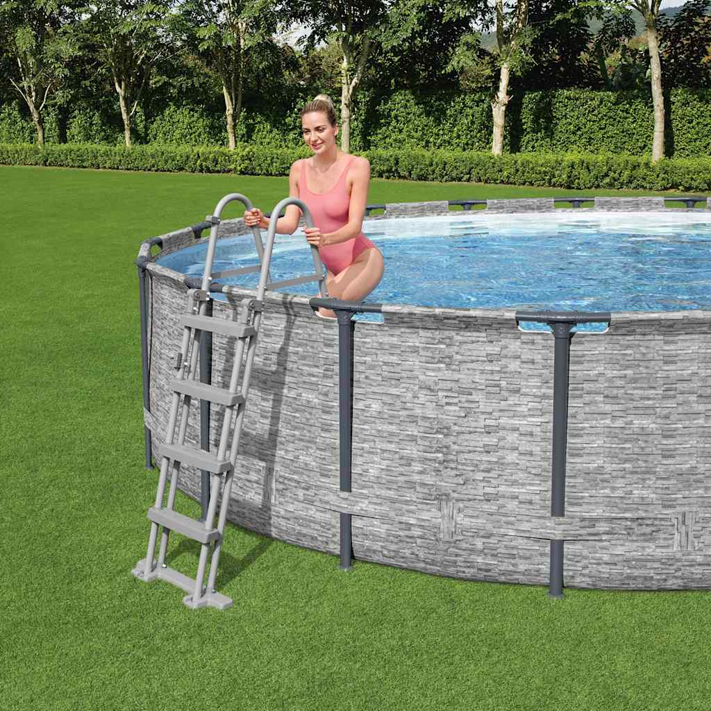 Échelle de la piscine ClearClear Bestway avec 4 étapes 122 cm