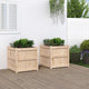 Jardinières vidaxl 2 pc cm solide